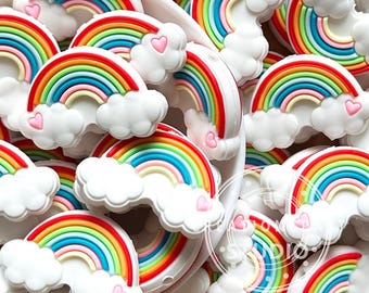 New Rainbow Cloud Focal Shape Beads DIY Craft Beaded Pen Gift,Bulk Bead