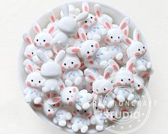 New 3D Cute Bunny Focal Beads,Silicone Beads,Rabbit Shape Beads