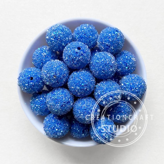 50pcs 20mm Rhinestone Beads - Chunky Sparkle Bling Balls For Beaded Pens, Jewelry Making & Craft Projects