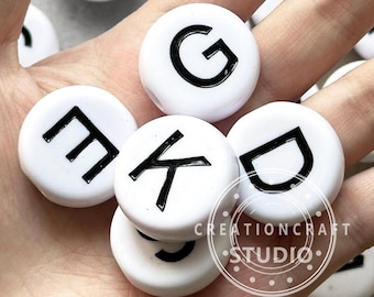 Große übergroße 25 mm Buchstabe Acryl Perlen Alphabet Individuelle Haustier Name Schmuck DIY Hundehalsband Halskette