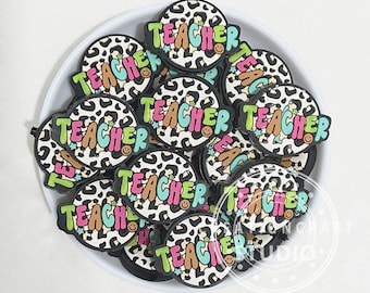 Lärarpärlor, Leopard Teacher Focal Silikonpärlor