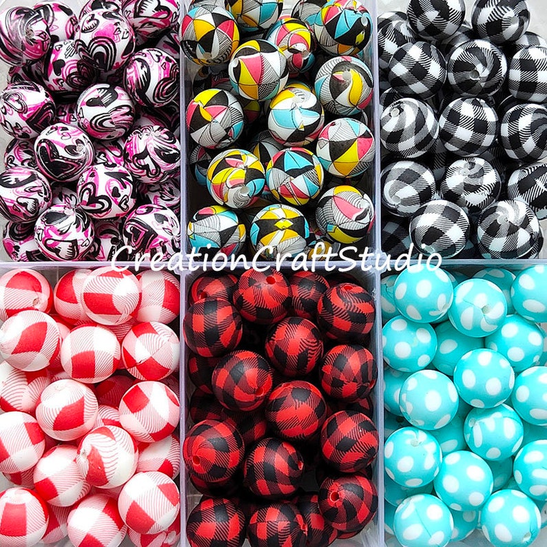 10 100pcs Bulk Silicone Beads Round Loose Beads 12/15mm Etsy