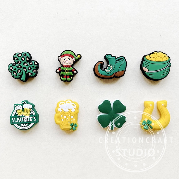 St. Patrick's Day Focal Silicone Beads, Beer Beads, Green Top Hat Beads