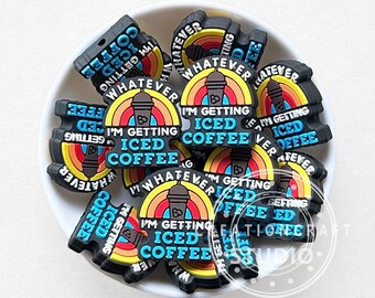 Iced Coffee Beads,Focal Beads,Rainbow Iced Coffee Beads Bulk