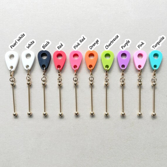 Flower Silicone Beads Tumbler Cup Charm Mug Handle Pendant Decor Accessories Jewelry Water Bottle Keychain