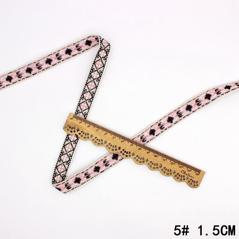 Jacquard Embroidered Ribbons Clothing Decor, Leash Collars