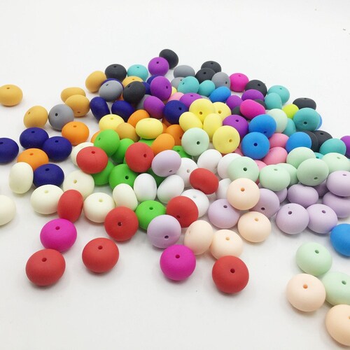 Bulk Silicone Beads 15mm Round Silicone Loose Beads Jewelry Etsy