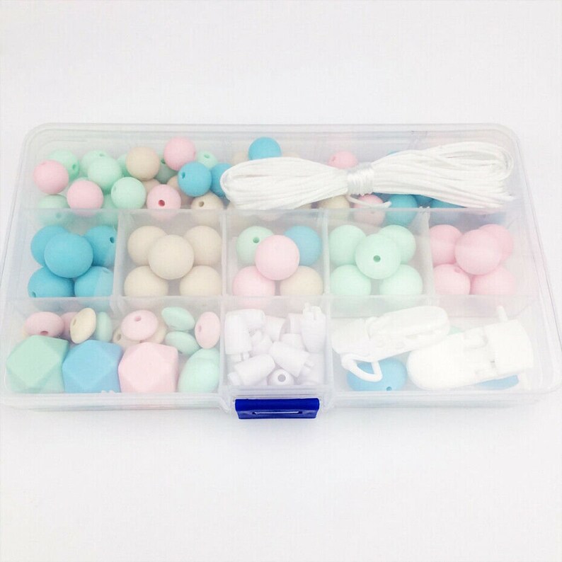 1 Kit Craft Supplies Beads Round Silicone Loose Beads DIY Etsy