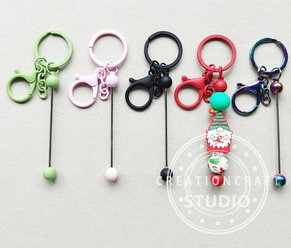 Beadable Keychain Bar Beadable Blanks,beadable Keyrings, DIY