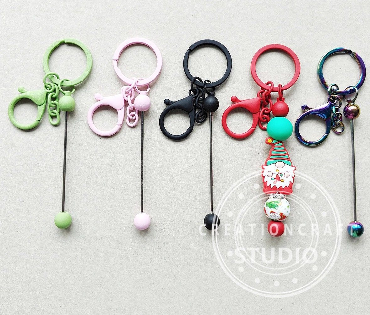 Beadable Keychains with Bar – Beadable Bliss