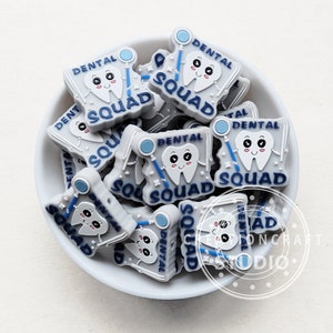 Dental Focal Beads, Dentist Beads, Silicone Beads