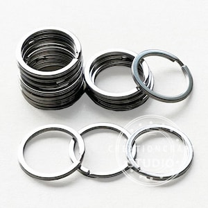10/20/50/100 Pcs, 30mm Double Jump Rings, Silver Tone Split Rings, Silver Split Jump Rings, Metal Clasp Connector, Keyring Hook Loop Crafts