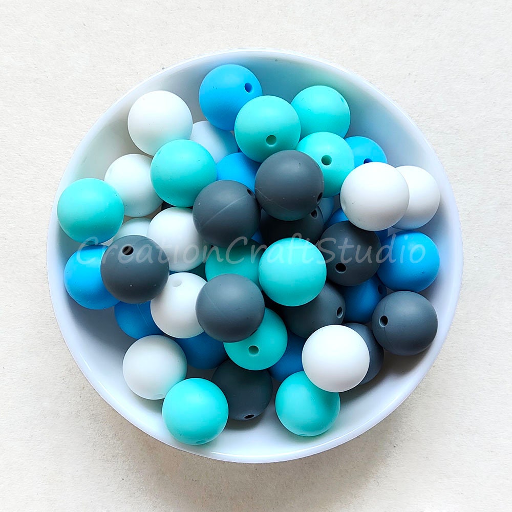 Wholesale 15mm Silicone Beads, Round Shapes Beads, Mix Print Silicone  Beads, Soft Silicone Bead, Silicone Pearl, Jewelry Supplies