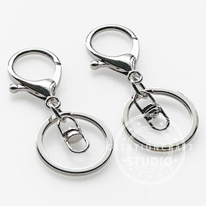 10/50Pcs Premium Quality Key Ring Keychain Lobster Clasp Key Hook Keyrings For Jewelry Making Finding DIY Key Chains Accessories
