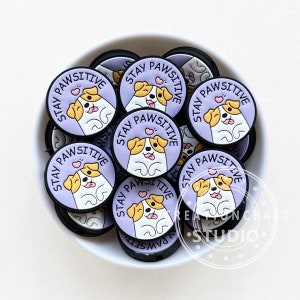 Stay Pawsitive siliconen focuskralen, hondenkralen