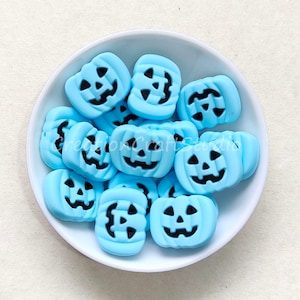 Cartoon Pumpkin Silicone Beads, Wholesale Beads, 20*27mm Pumpkin Beads, Silicone Pumpkin Beads, Bulk Halloween Beads, Silicone Bead
