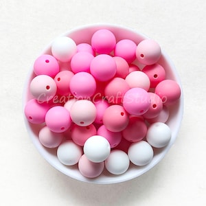 12/15mm Wholesale Silicone Beads, Round Ball Silicone Beads, Mixed Lot, DIY Keychain Jewelry Making, 20/50/100Pcs Silicone Bead Bulk