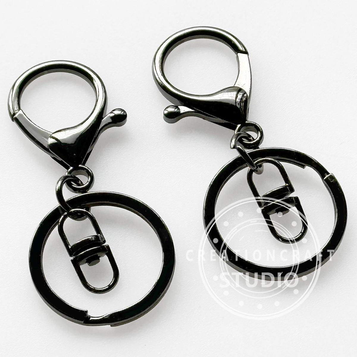 AsggBah 3pcs Movable Robot Keychains - Silver, Bronze, Dazzling Metal Keyring Bag Charms