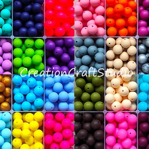 Wholesale 12/15mm Round Silicone Loose Beads, Pearl Ball, Silicone Beads