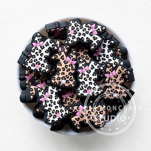 Easter Leopard Rabbit Beads,Cute Bunny Rabbit Silicone Beads,Focal Jewelry Beads,DIY Beadable Pen