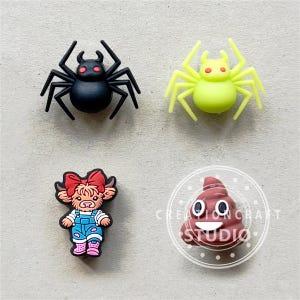 Nuove perle focali in silicone, perle a forma di mucca, perle a forma di ragno, perle in silicone