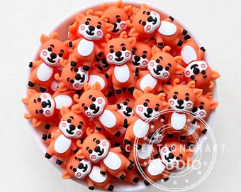 Cuentas de ciervo 3D, cuentas focales para joyería, cuentas de silicona para bolígrafo, cuentas de animales, manualidades DIY