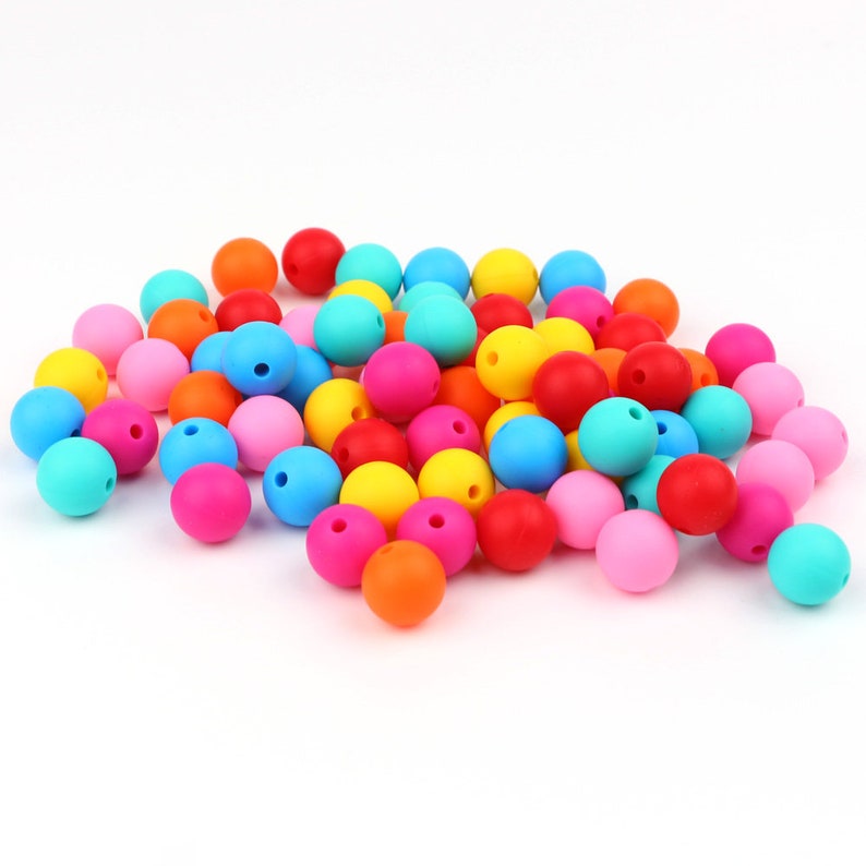 Bulk Silicone Beads 9/12/15/19MM Colorful Loose Beads Food Etsy