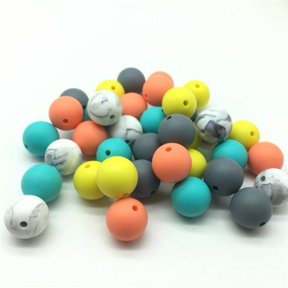 12/15mm Silicone Beads Food Grade Silicone Ecofriendly Etsy