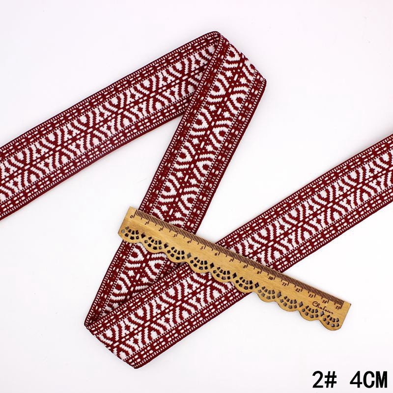 Jacquard Embroidered Ribbons Clothing Decor, Leash Collars