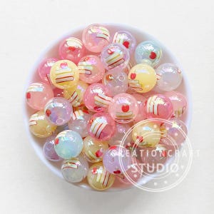 Book Apple Gumball Beads,16mm Acrylic Beads,UV Acrylic Beads,Craft Accessories,Loose Beads