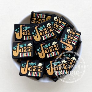 Jazz Beads, Focal Silicone Beads, Jazz Silicone Beads