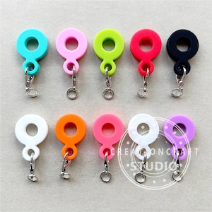 Silicone Adapter for Straw Charm,Straw Adapter DIY Cup Charm,Silicone Straw Holder