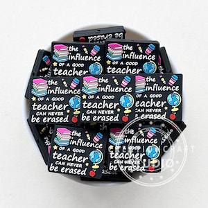 Teacher Bead,Teacher Gift Focal Beads,Silicone Beads Bulk,for Teacher Appreciation