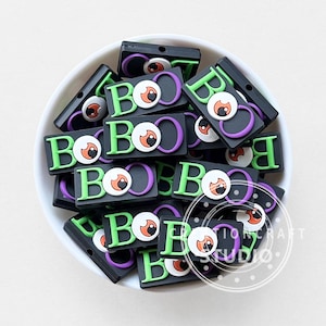 Cuentas de Halloween Boo Eye, cuentas de terror, cuentas focales, joyería DIY con cordón para bolígrafo