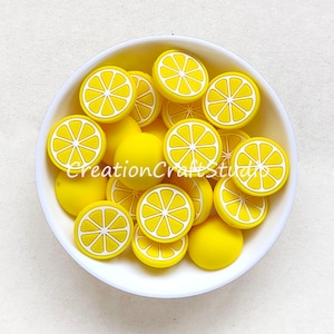 Wholesale Yellow Orange Silicone Beads, Silicone Focal Beads, 1-50Pcs 22mm Orange Beads, DIY Pen, Silicone Beads for Lanyards