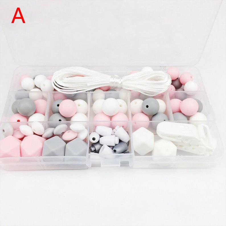 1 Kit Craft Supplies Beads Round Silicone Loose Beads DIY Etsy
