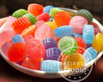 日光に当たると色が変わる感光性ローズオーバルビーズ（ミックスカラー）、アクリルルースビーズ