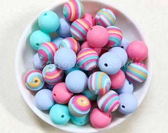 Luxury Silicone Focal Beads Luxe Various Colors 