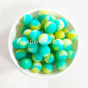 Round Silicone 12/15mm Beads, Loose Silicone Beads, Charm Silicone Beads, DIY Keyring Pendant Keychain Mother's Day Gifts, Craft Beads