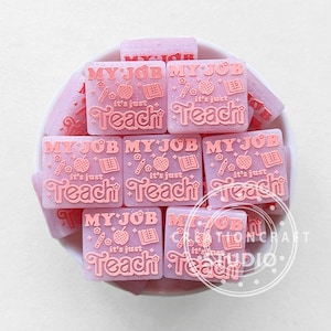 Teacher Focal Beads,Teacher Appreciation Gift Silicone Beads,Beads for Jewelry