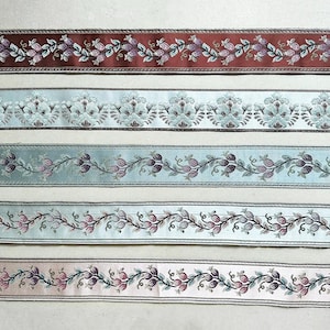 5 Meters Ethnic Embroidery, Jacquard Ribbon, Braid Woven, Border Satin, Jacquard Trim Ribbon, Sewing Craft,Woven Ribbon Craft