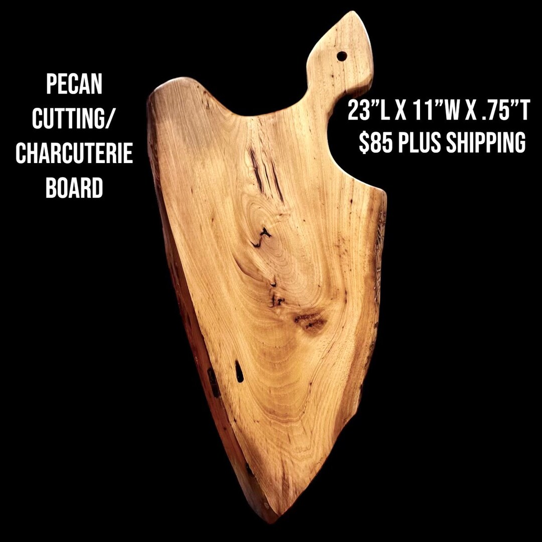 Pecan Wood Cutting/charcuterie Board Etsy