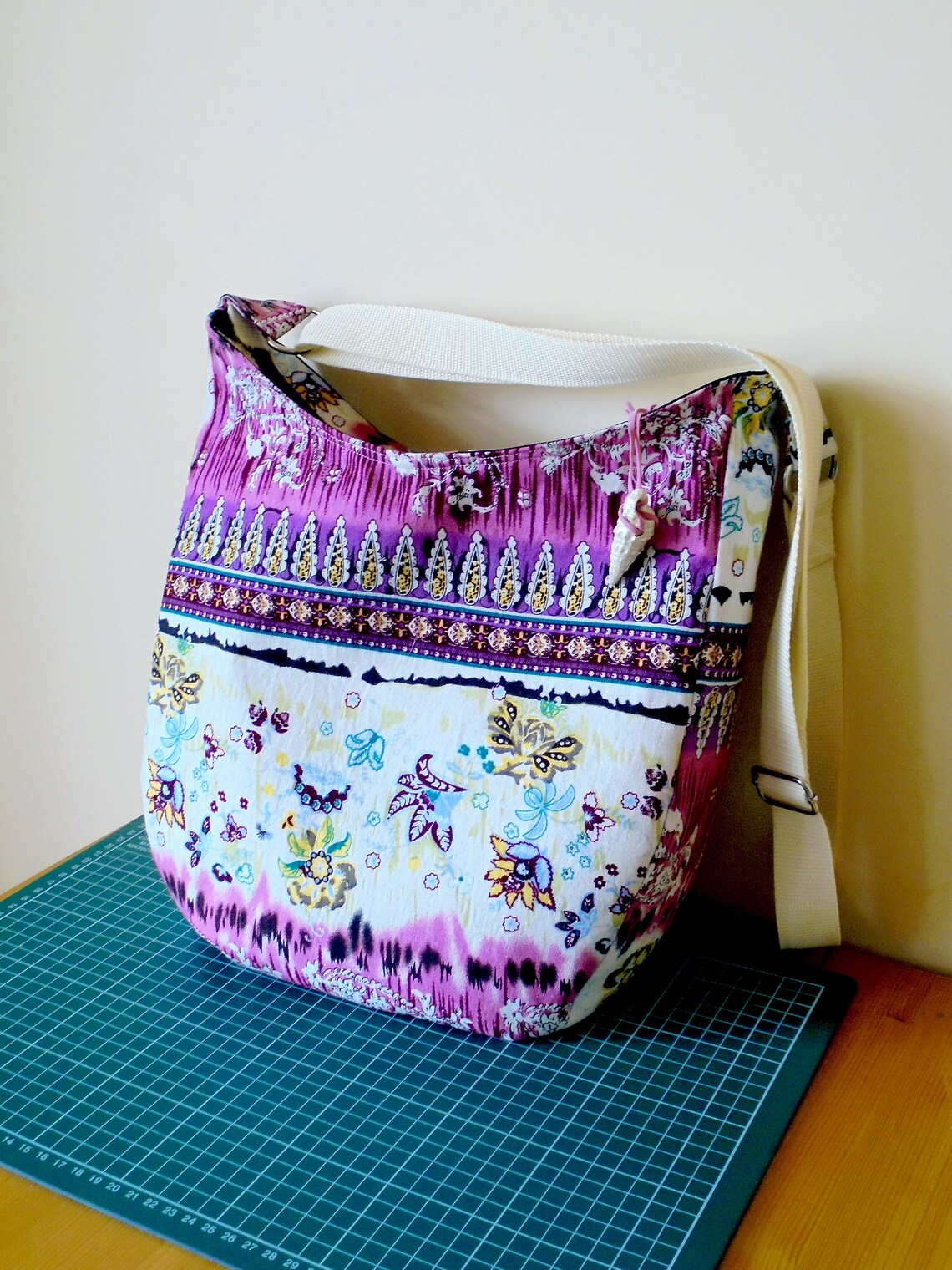 Redbird Flower Cross Body Bag Etsy