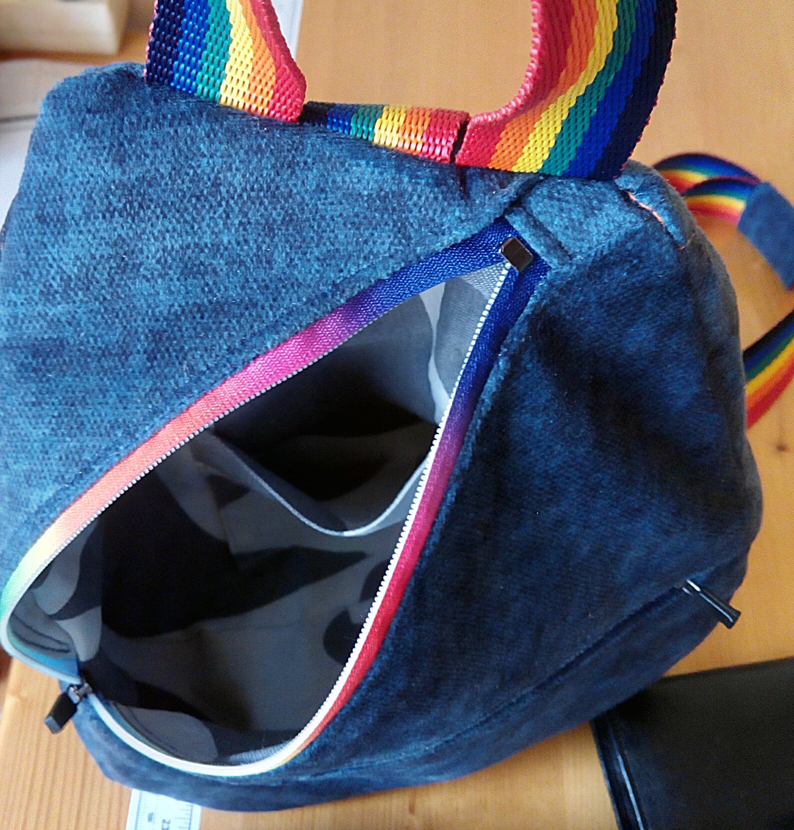 Compact Velvety Sling Bag Etsy