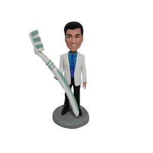 Bobbleheads doctor,custom dentist bobblehead,dentist gift,dentist graduation gift,polymer clay,houseman, Stomatology,pharmacist gift