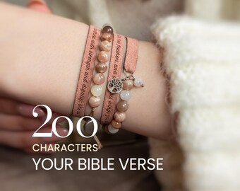 Proverbios 31 Regalo para mujeres, Pulsera "Ella está vestida de fuerza y dignidad", Regalo cristiano personalizado