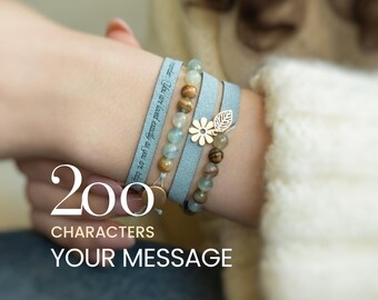 Pulsera de la confianza para adolescentes, pulsera de ánimo personalizada, regalo inspirador