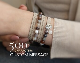 Pulseras inspiradoras para adolescentes, regalo motivacional personalizado, joyería para chicas adolescentes