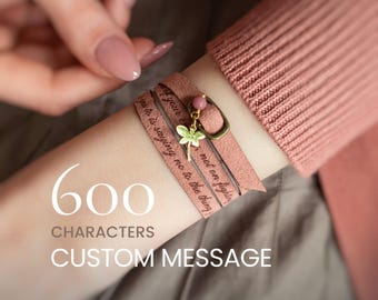 Regalo motivacional para adolescente, pulsera inspiradora, regalos personalizados para adolescentes