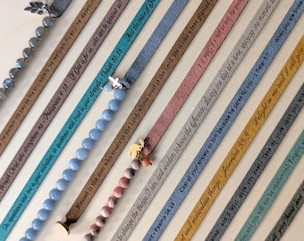 Personalized Prayer Bracelet, Custom Prayer Gifts, Christian Encouragement Gift for Women